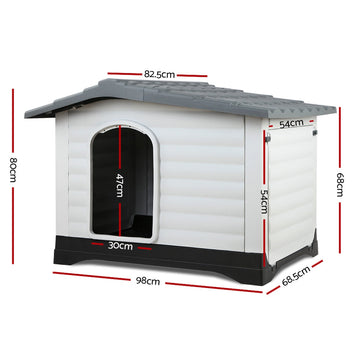 i.Pet Extra Extra Large Pet Kennel - Grey i.Pet